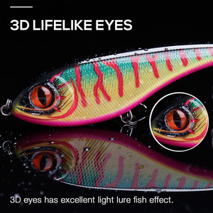 Fabricants de leurres de pêche 12cm 49g Jerkbait leurres pêche sans lèvres manivelle curseur <span class=keywords><strong>leurre</strong></span> - Product Image 4