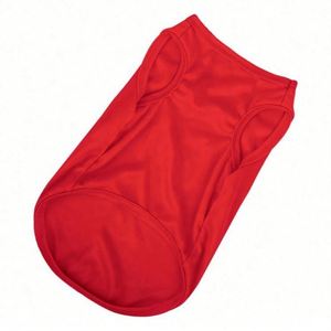 Vente en gros de T-shirts pour chiens les plus vendus, vêtements pour animaux de compagnie vierges de couleur unie avec logo personnalisé, impression UV, polyester doux, best-seller - Product Image 5