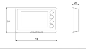 Indicateur de capacité de batterie TF03K 8-120V 24V 48V 60V 72V 84V 96V 50A 100A 350A 500A Coulomètre multifonctionnel pour batterie Li-ion - Product Image 5