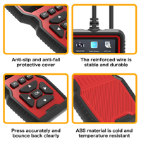 Lector de código OBDII V519, herramienta de escaneo de diagnóstico de coche, probador de voltaje de coche, escáner de código de falla del motor, probador de carga, herramienta de diagnóstico