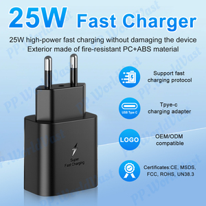 Fabricante personalizado 25W <span class=keywords><strong>Android</strong></span> 3A cargador de carga rápida cargador de pared portátil para Samsung S24 <span class=keywords><strong>Ultra</strong></span> teléfono 45W PD - Product Image 2