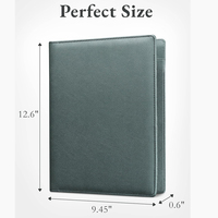 Portafolio BCSI de Venta Caliente OEM, Carpeta de Piel Sintética para Entrevistas y Currículums con Organizador de Documentos y Tarjetero