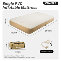 Matelas pneumatique Cloud Comfort PVC 20 cm, surface douce effet peau de pêche, lit gonflable de qualité pour un sommeil réparateur en camping