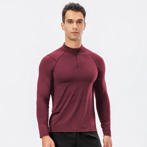 Camiseta <span class=keywords><strong>de</strong></span> <span class=keywords><strong>manga</strong></span> <span class=keywords><strong>larga</strong></span> para hombre, <span class=keywords><strong>cuello</strong></span> alto, Fitness, deportes, correr, suéter elástico <span class=keywords><strong>de</strong></span> secado rápido, camiseta <span class=keywords><strong>de</strong></span> <span class=keywords><strong>manga</strong></span> <span class=keywords><strong>larga</strong></span> <span class=keywords><strong>de</strong></span> gran tamaño para hombre - Product Image 6