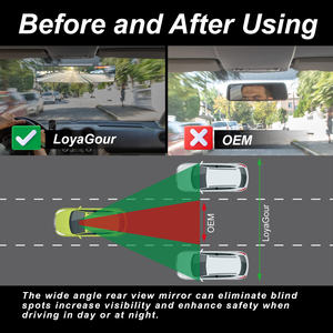 Accesorio rectangular cromado para espejo retrovisor interior de coche con material <span class=keywords><strong>ABS</strong></span> - Product Image 2