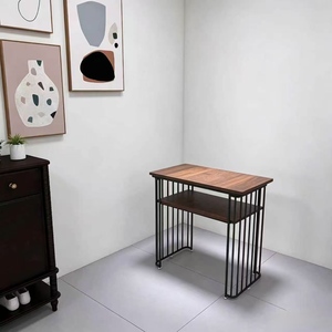 Retro Nail Art <b>Table</b> and Chair Set Single & Double Person Multifunctional Manicure <b>Makeup</b> <b>Table</b> for Beauty Salon Nail Studio - Product Image 6