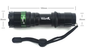 Lampe de poche LED haute luminosité 10W 1000 Lumen USB Rechargeable corps en aluminium torche tactique pour Camping lumière verte <span class=keywords><strong>batterie</strong></span> sèche - Product Image 2