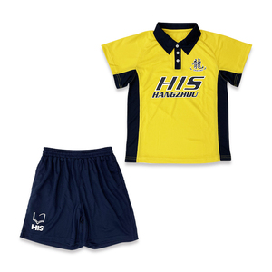 Camiseta de Fútbol Personalizada con Cuello Polo y Manga Corta, Logotipo Impreso por Sublimación, Tejido de Poliéster Transpirable, Conjuntos de Camisetas de Fútbol - Product Image 1