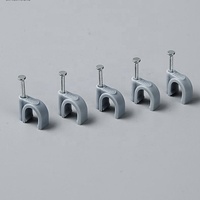 Nylon Cable Clips Stainless Steel Nails White Pipe Clamps OEM Metric Cable Fasteners for Electrical Wiring Customizable Sizes