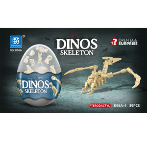 Nuevo K56A, Bloques de Construcción de Plástico con Forma de Huevo de Dinosaurio, 12 Piezas, 1 <span class=keywords><strong>Serie</strong></span> de Ensamblaje, Juguetes Sorpresa para Niños de 5 a 7 Años - Product Image 3