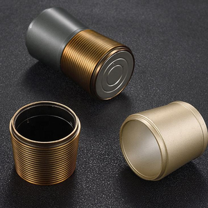 Rail de <span class=keywords><strong>rideau</strong></span> moderne minimaliste en aluminium à tige unique silencieux, <span class=keywords><strong>double</strong></span> couche, anneaux de suspension, trous de fixation, longueur personnalisée pour - Product Image 4