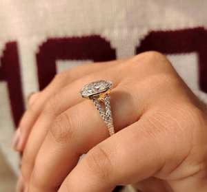 Bague de fiançailles Avira Jewels en moissanite 1 carat, or massif 10k 14k 18k, clarté EF VVS VS, bijoux de mariage, vente en gros depuis l'Inde - Product Image 3