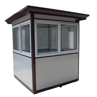 TOPPRE Portable Studio Booth Parking Café Booth Kiosque Mobile Conteneur Cabine Ticket Shop Sécurité Maison Boîte Garde Vente Stand