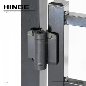 Charnières de portes de clôture en nylon de sécurité à fermeture automatique noires robustes accessoires de porte de clôture en vinyle en bois pour portes extérieures - Product Image 4