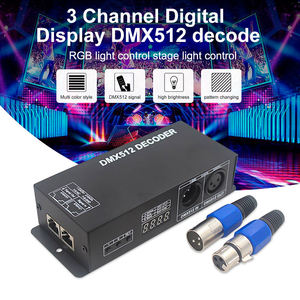 SUNCO 3チャンネルDMX512デコーダDC12V/24V 8A RGBデジタルディスプレイコントローラLEDライトストリッププロフェッショナル照明規制 - Product Image 5