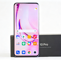 Teléfono Inteligente Desbloqueado 5G LTE Mi 10 Pro con 256 GB de Almacenamiento, Cámara de 108 MP, Pantalla Fluida AMOLED de 90 Hz, Batería de 4500 mAh, Inglés/Francés/Español