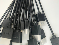 Câble OEM 0,5m 1m 2m 3m 5m de haute qualité plaqué or, fin et mince, OD:4,5mm, sortie vidéo haute définition 1080P 4K