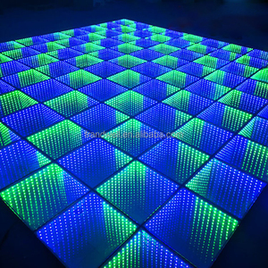 Panneaux de miroir LED 3D personnalisés avec logo lumineux, dalles infinies, piste de danse discothèque, mur de boîte de nuit - Product Image 6