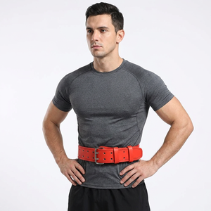 Custom Made Straight Weightlifting <b>Belt</b>-Best Selling Heavy Duty Strong Back Support Training Leather Material <b>Belt</b> - Product Image 1