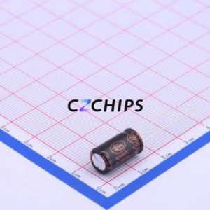 Condensador Electrolítico de Aluminio de Montaje Pasante RZW471M1EBK-0815, Componente de Montaje Pasante THT, D8xL15mm 470uF 20% 25V 3.5mm - Product Image 2