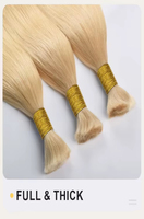 Lots de Cheveux Humains Remy Vietnamiens Lisses Naturels en Gros, Tissage Double à la Machine, Cuticules Alignées, Pointes Épaisses et Pleines pour Femmes et Salons