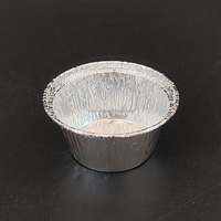 Barquette alimentaire jetable professionnelle ronde en aluminium pour services de traiteur aérien et hôpitaux