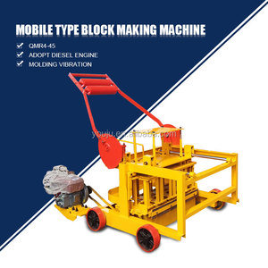 Máquina Móvil de Fabricación de Bloques de Hormigón Diésel con Línea de Producción de Ladrillos, Fácil Operación, Baja Inversión, Hecho <span class=keywords><strong>en</strong></span> China QMR4-45 - Product Image 3