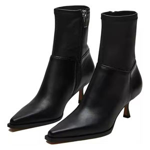 <span class=keywords><strong>Stivaletti</strong></span> Classici OEM con <span class=keywords><strong>Tacco</strong></span> a Rocchetto per Donne con Piede Extra <span class=keywords><strong>Largo</strong></span>, Nuova Taglia 11 - Product Image 3