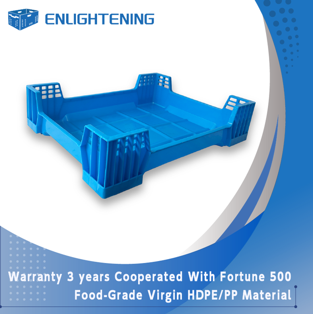 Plastic Insect Breeding Crate 600x400x230mm High Impact Resistant Larvae Farming Container