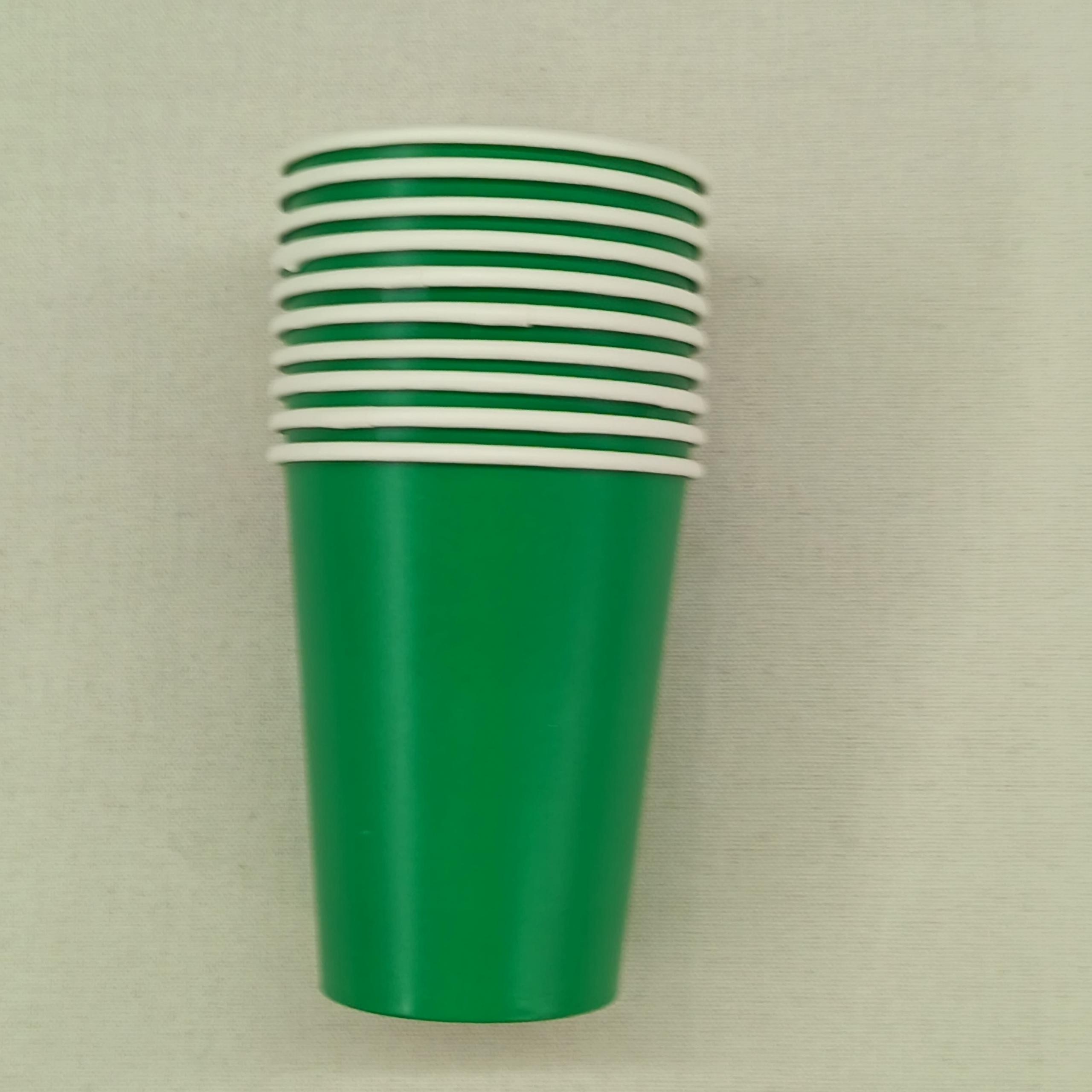 ถ้วยสีเขียว 9 ออนซ์*10 ชิ้น