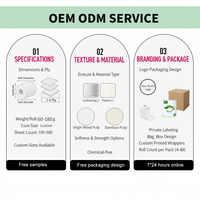 Vente en gros d'usine de papier toilette en pâte de bois biodégradable papier toilette ultra confortable papier toilette à dissolution rapide 3 plis