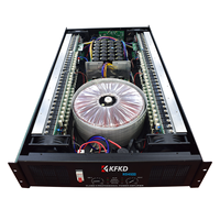 Amplificador de Potencia KD4500W*2 con Caja de Aviación, Fuente de Alimentación de Cuatro Etapas, Amplificador de Potencia de 2 Canales Clase H para DJ