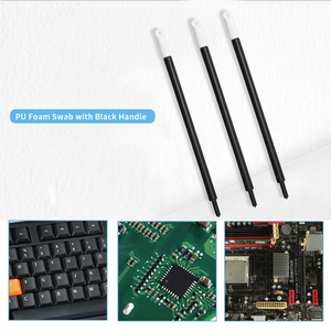 Thanh PP Polypropylene Cán Màu Đen Vệ Sinh Phòng Sạch Tăm Bông PU Xốp <span class=keywords><strong>Polyurethane</strong></span> - Product Image 2