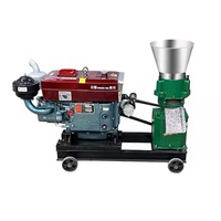Machine à granulés d'aliments pour animaux de petite taille pour usage agricole, électrique ou diesel en option, pour la fabrication de granulés d'aliments pour volailles à domicile ou en entreprise