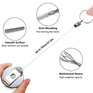 Semi-metallic <b>Retractable</b> Elasticated ID Badge HolderDoctor Nurse Student Badge ReelBadge Holder with <b>Pen</b> Holder - Product Image 4