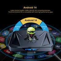 X96q Pro+ Allwinner H728 Octa-core Android TV Box 2/16/4/32/64GB Conexión de 1 Gbps Doble AC Wifi 6 Android 14