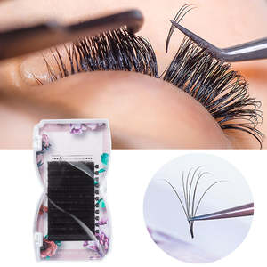 Extensions de cils personnalisées 0.07 DD Easy Fan 5D 6D, plateaux de cils volume PBT à floraison rapide en 1 seconde, vente en gros - Product Image 3