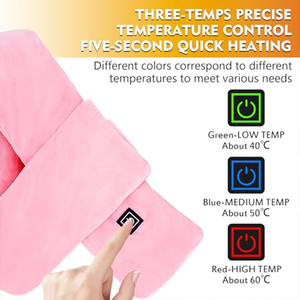 Factory Direct Eco-Friendly USB Heated Winter Warm <strong>Scarf</strong> for Men and Women Washable Polyester Neck <strong>Heating</strong> Pad - Product Image 3