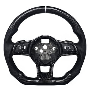 Volant de direction en microsuède et fibre de carbone, best-seller d'usine, pour Volkswagen, pour VW GTI7 Golf MK7 - Product Image 1