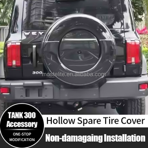 High Quality ABS Waterproof Hollow Rear Spare Wheel <b>Tire</b> Protective <b>Cover</b> for Gwm Tank 300 - Product Image 2