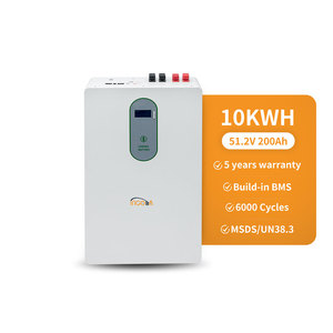 Bateria de Lítio (Li-ion) para Armazenamento de Energia Residencial 51.2V 200Ah 10.24kWh com BMS e Energia Solar - Product Image 1