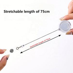 Customized Logo Retractable Lanyard Badge Office & School Supplies With Clip <b>Id</b> Card Holder Reels - Product Image 3
