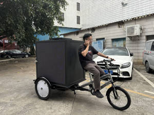 Tricycle publicitaire mini LED Sunrise avec écran LED sur trois côtés pour utilisation en campagne et dans les petites églises - Product Image 2