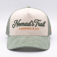 Casquette Trucker Snapback Réglable en Daim à 5 Panneaux avec Logo Brodé en Relief 3D Personnalisé Bicolore et Dos en Maille – Vente en Gros Haute Qualité