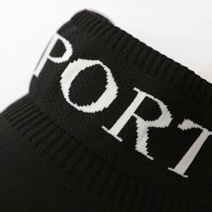 Casquette de sport d'été tricotée à visière ouverte pour femme, motif lettres, vente directe usine - Product Image 4