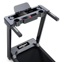 Caminadora Eléctrica Plegable Silenciosa para Uso Doméstico con Pantalla LED, Programas de Ejercicio, Sin Monitor de Frecuencia Cardíaca, Capacidad de 100 kg