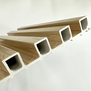 Panneau mural en <span class=keywords><strong>bois</strong></span> rainuré Madera, panneau mural décoratif intérieur en PVC, panneau mural rainuré WPC, vente en gros - Product Image 3