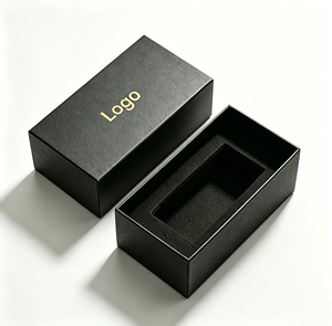 <b>Watch</b> Box with Velvet Interior Protective Storage <b>Case</b> for Single Wristwatch Display and Travel - Product Image 4