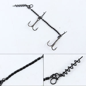 Selco Acier Inoxydable Vis Stinger Crochet Rig pour Leurre Souple Prédateur Brochet Pêche - Product Image 2