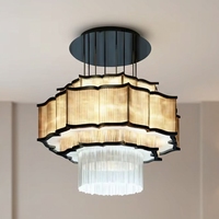 Lustre de luxe moderne pour hall d'hôtel, villa, lampe classique en cristal, grand luminaire suspendu pour intérieur, salon, restaurant